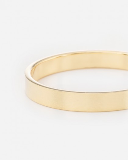 Alianza de Boda Oro Amarillo Plana 3mm
