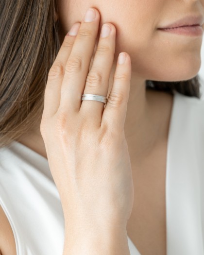 Alianza de boda Efecto Hielo