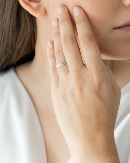 Alianza de boda Satinada
