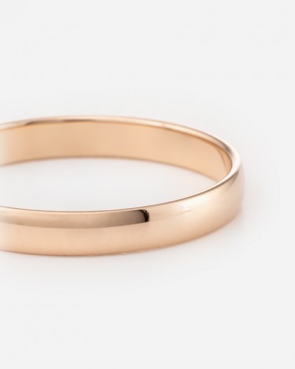 Alianza de Boda Oro Rosa Media Caña 3mm