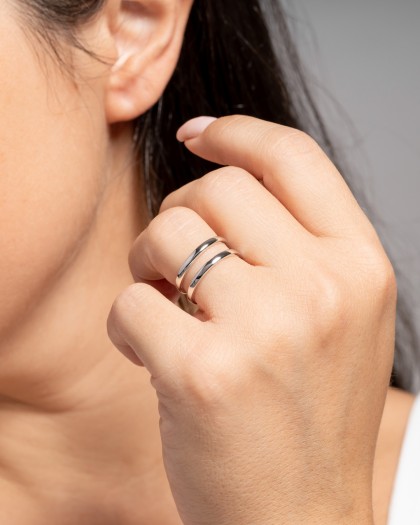 Anillo Ajustable Parale Plata