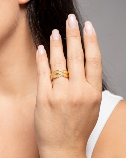 Anillo Ajustable Linked Doré