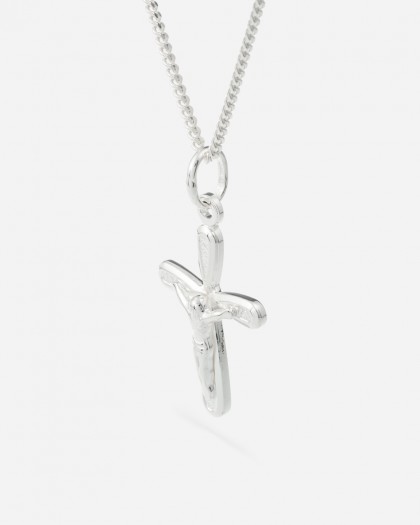 Collar con cruz Plata