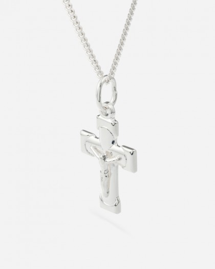 Collar con cruz Plata