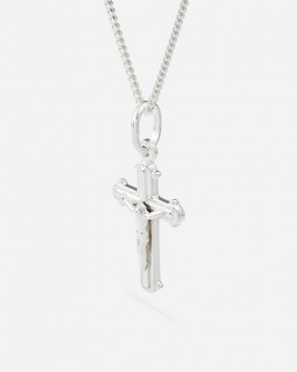 Collar con cruz Plata