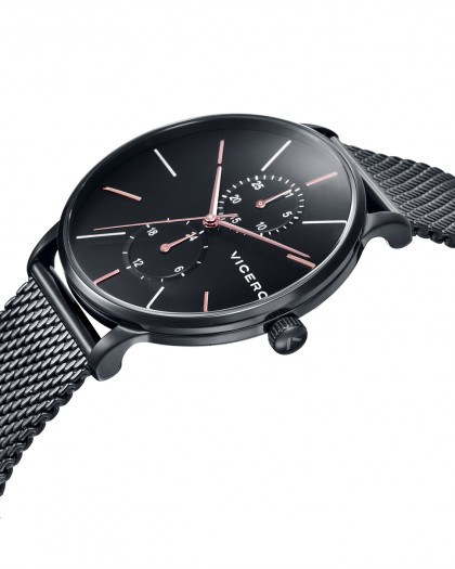 Reloj Viceroy de hombre Beat multifunción de acero con IP negra 46753-57