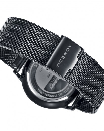 Reloj de hombre Beat multifunción de acero con IP negra