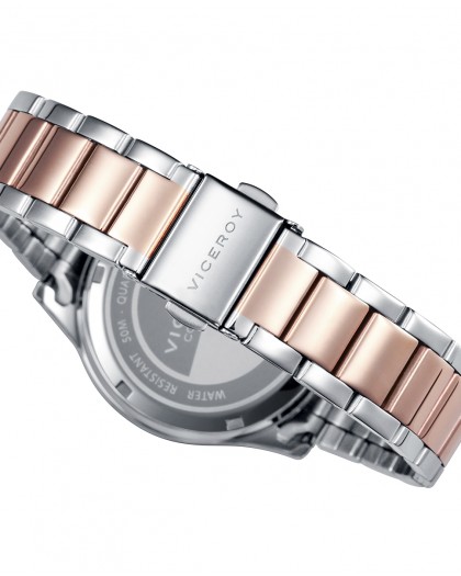 Reloj Viceroy de mujer Chic multifunción de acero con IP rosa 401070-03