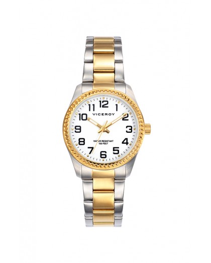 Reloj Viceroy de mujer con brazalete de acero ip dorado 40860-24