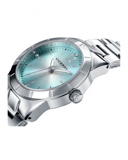 Reloj Viceroy de mujer Chic de acero y esfera azul 40870-35