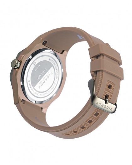Reloj viceroy colors caja de aluminio caqui con bisel de acero Ip marrón 401391-47