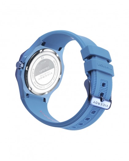 Reloj viceroy colors caja de aluminio azul con bisel de acero Ip azul 401232-37