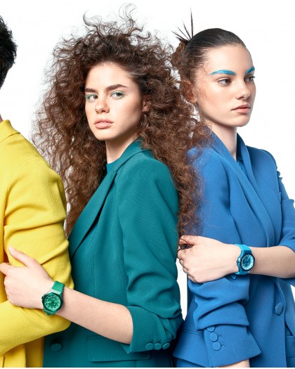 Reloj viceroy colors caja de aluminio azul con bisel de acero Ip azul 401232-37