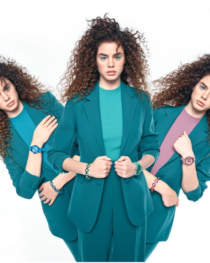 Reloj viceroy colors caja de aluminio azul con bisel de acero Ip azul 401232-37