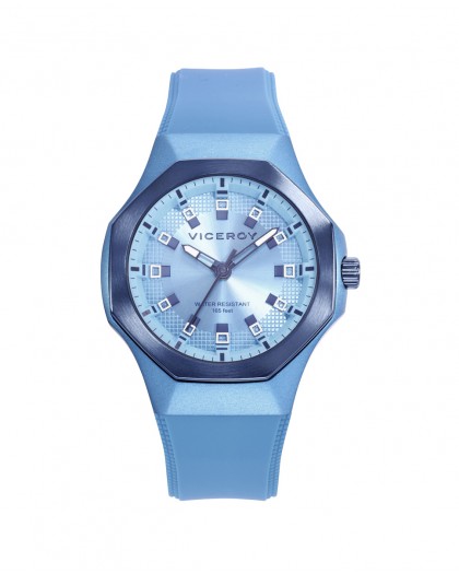 Reloj viceroy colors caja de aluminio azul con bisel de acero Ip azul 401232-37