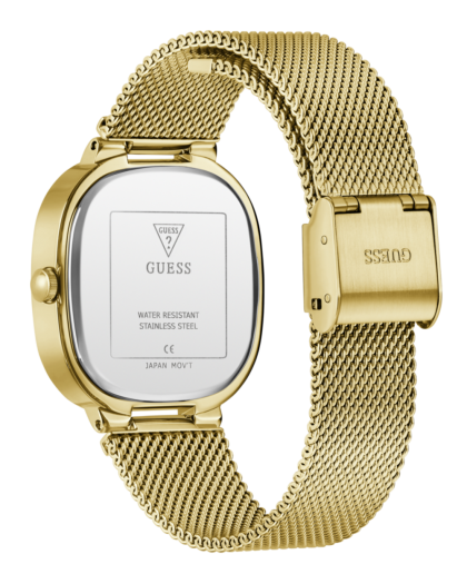 Reloj GUESS Tapestry  Mujer Dorado con Esfera Azul GW0354L6