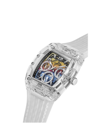 Reloj hombre GUESS Phoenix transparente multifunción GW0499G3