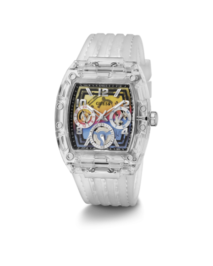 Reloj hombre GUESS Phoenix transparente multifunción GW0499G3