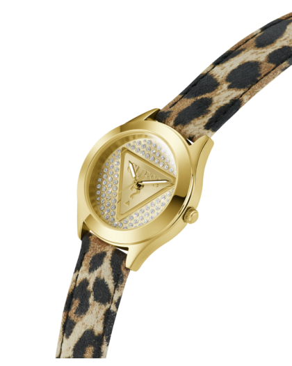 Reloj GUESS Glitz Plaque Mujer con Correa Animal Print GW0745L2