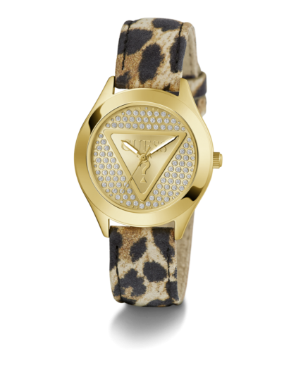 Reloj GUESS Glitz Plaque Mujer con Correa Animal Print GW0745L2