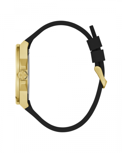 Reloj GUESS VINYL Analógico Negro y Dorado GW0790G1