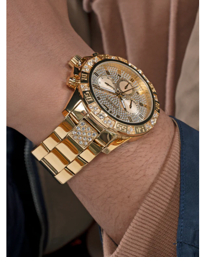 Reloj GUESS Majestic Dorado Multifunción Hombre GW0796G2
