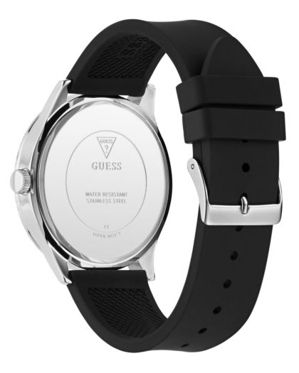 Reloj GUESS Reputation Analógico Negro y Plateado GW0887G1