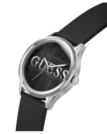 Reloj GUESS Reputation Analógico Negro y Plateado GW0887G1