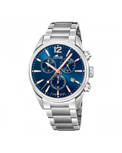 RELOJ DE HOMBRE LOTUS CHRONO CON ESFERA AZUL 18690/2