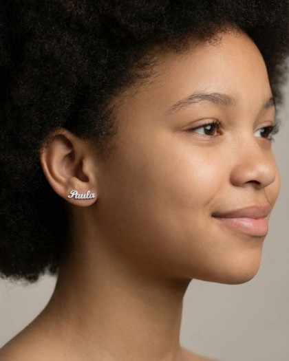 Pendiente con nombre personalizado