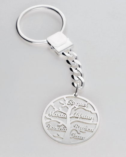 Llavero de Plata Arbol de la vida