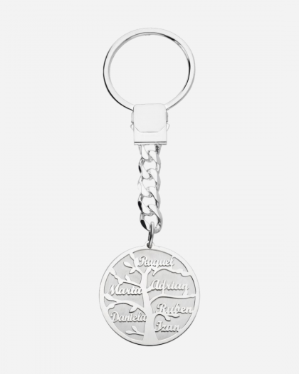 Llavero de Plata Arbol de la vida